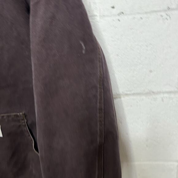 Y2K Carhartt Quilted Hooded Active Jacket “Dark Brown” WJ130 - Picture 5 of 11